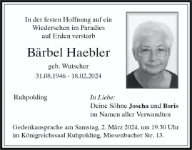 eine Anzeige